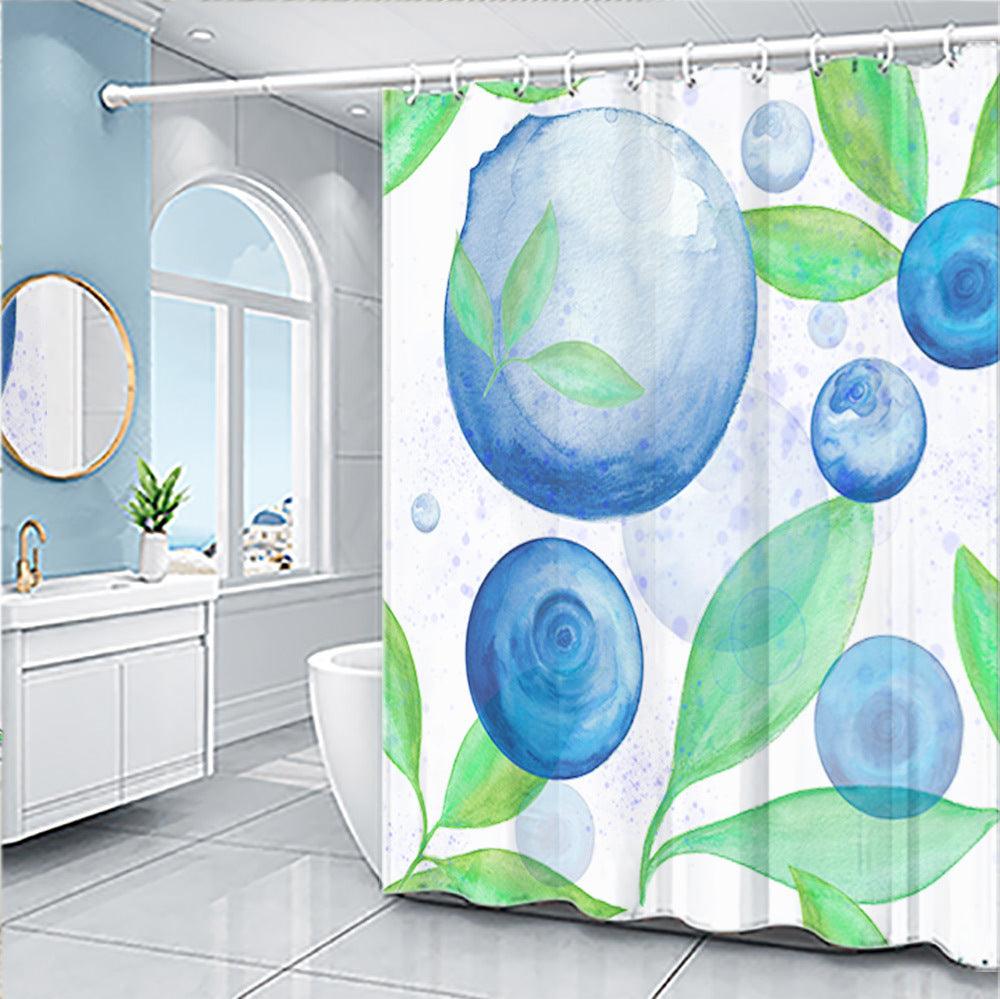 Cartoon Fruit Series Shower Curtain Set - Pacisia