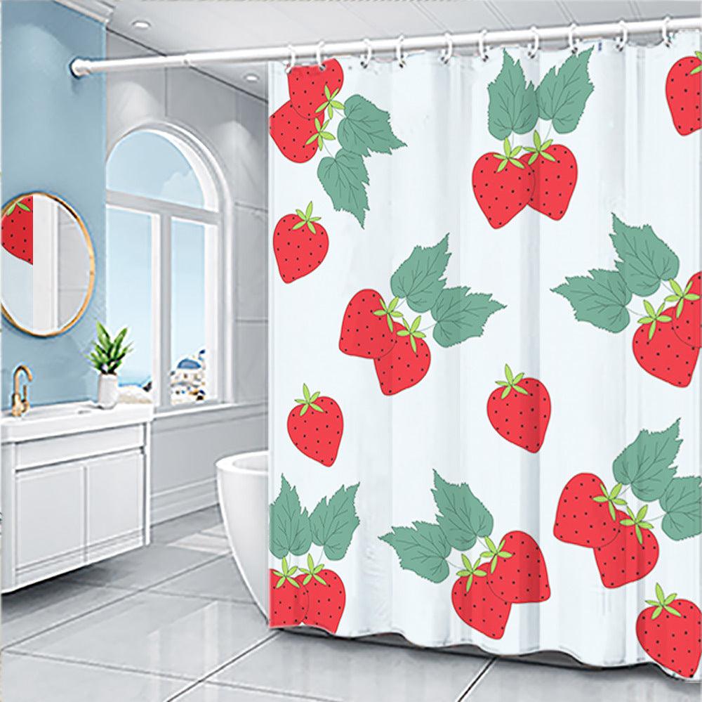Cartoon Fruit Series Shower Curtain Set - Pacisia