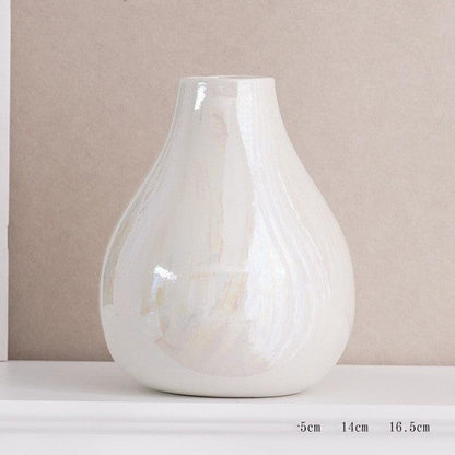 Ceramic Decorative Vase Water Raised Flowers Building Blocks Living Room - Pacisia