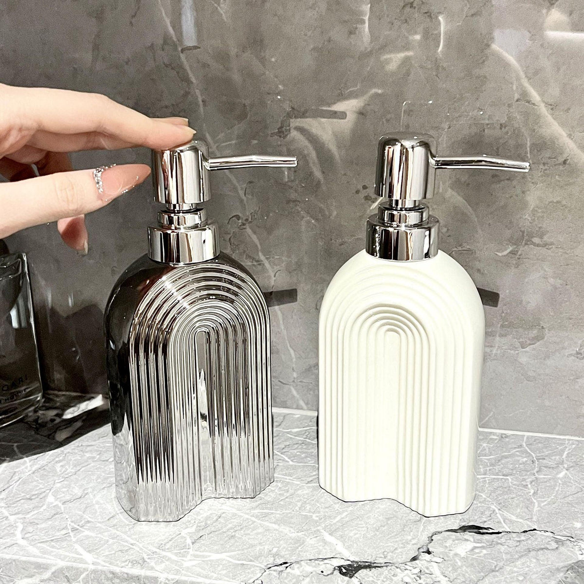 Ceramic Large Capacity Shower Gel Shampoo Travel Bottle Ceramic Large Capacity - Pacisia