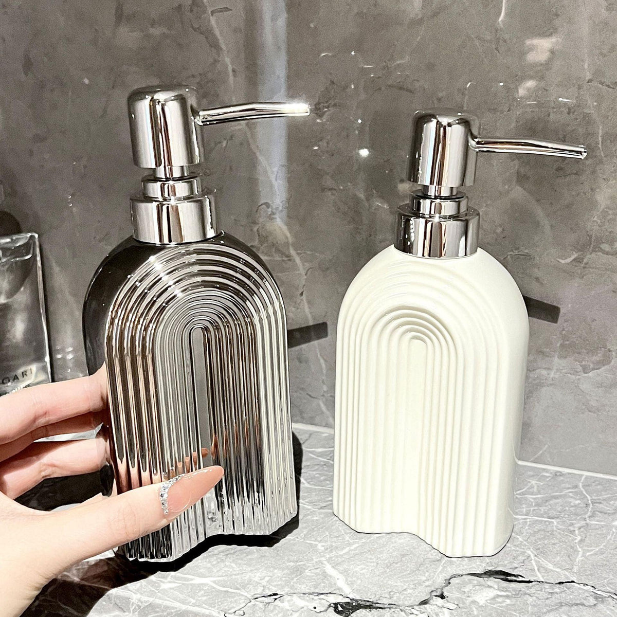 Ceramic Large Capacity Shower Gel Shampoo Travel Bottle Ceramic Large Capacity - Pacisia