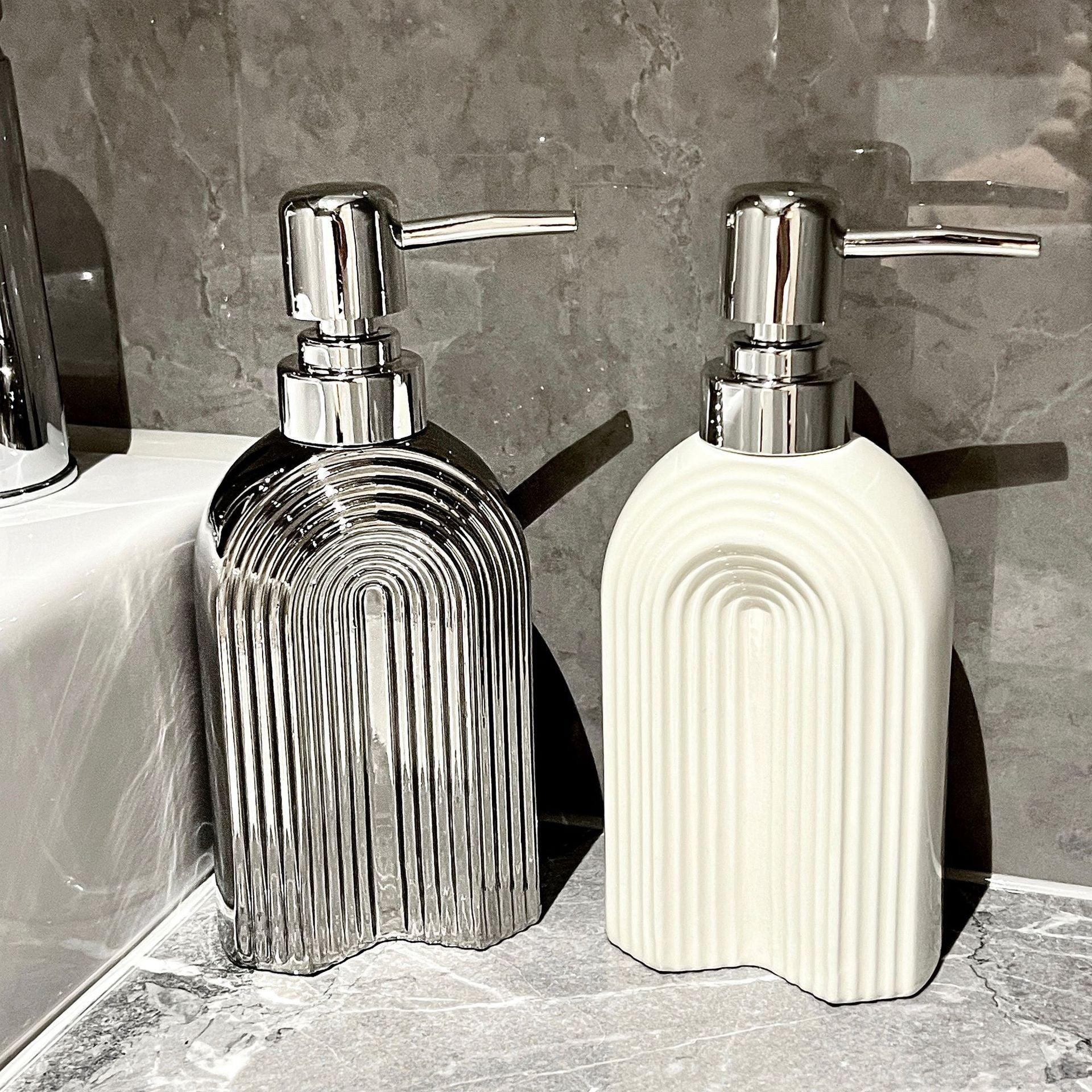 Ceramic Large Capacity Shower Gel Shampoo Travel Bottle Ceramic Large Capacity - Pacisia