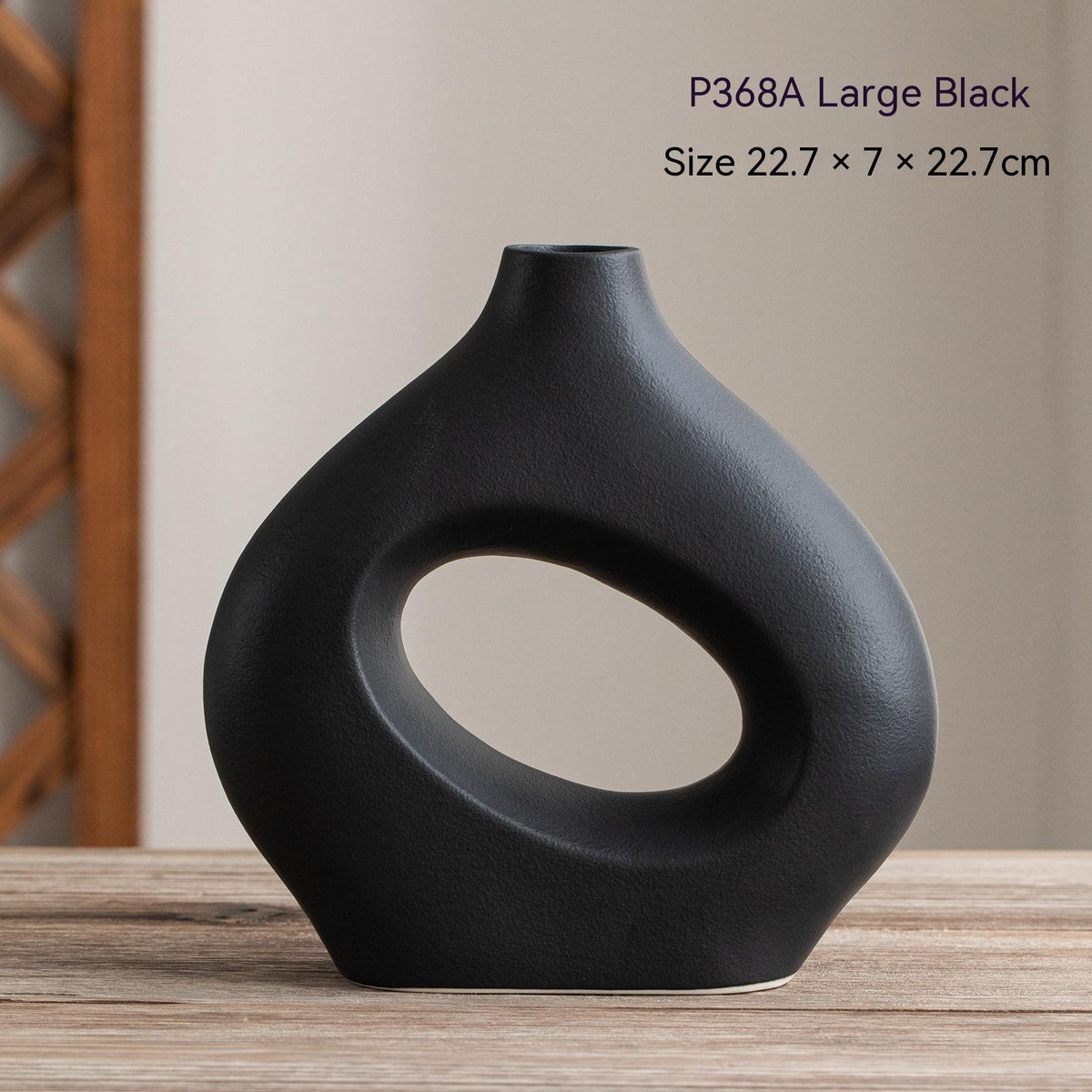 Ceramic Vase Circle Vase Second Generation Decoration Crafts Soft Vase - Pacisia
