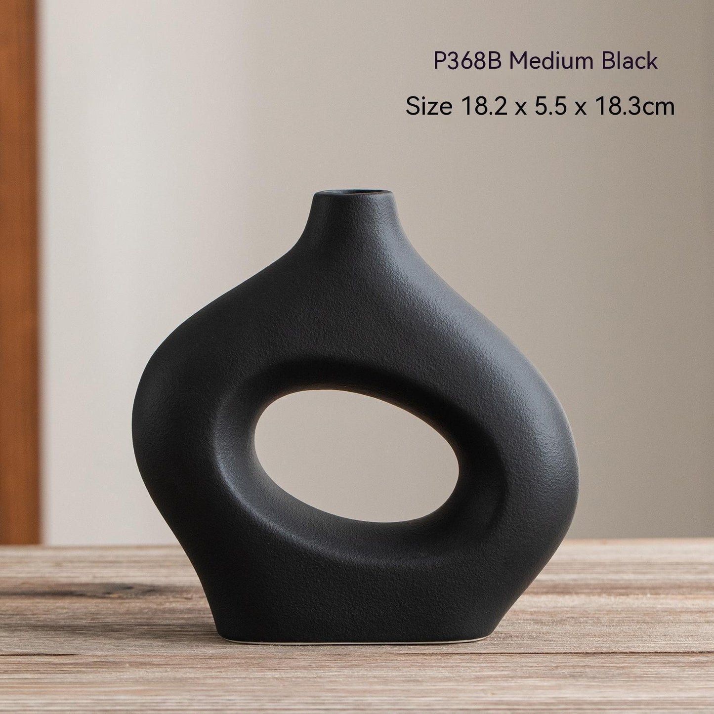 Ceramic Vase Circle Vase Second Generation Decoration Crafts Soft Vase - Pacisia