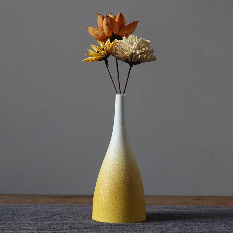 Ceramic Vase Creative Simple Decoration Gradient Frosted - Pacisia