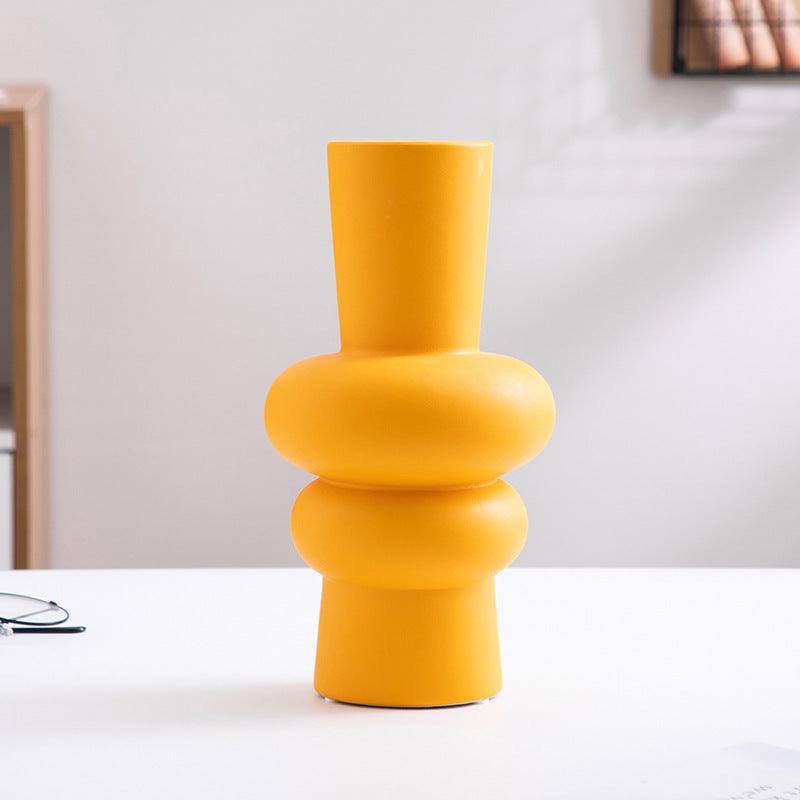 Ceramic Vase Flower Nordic Minimalist Living Room Decoration - Pacisia