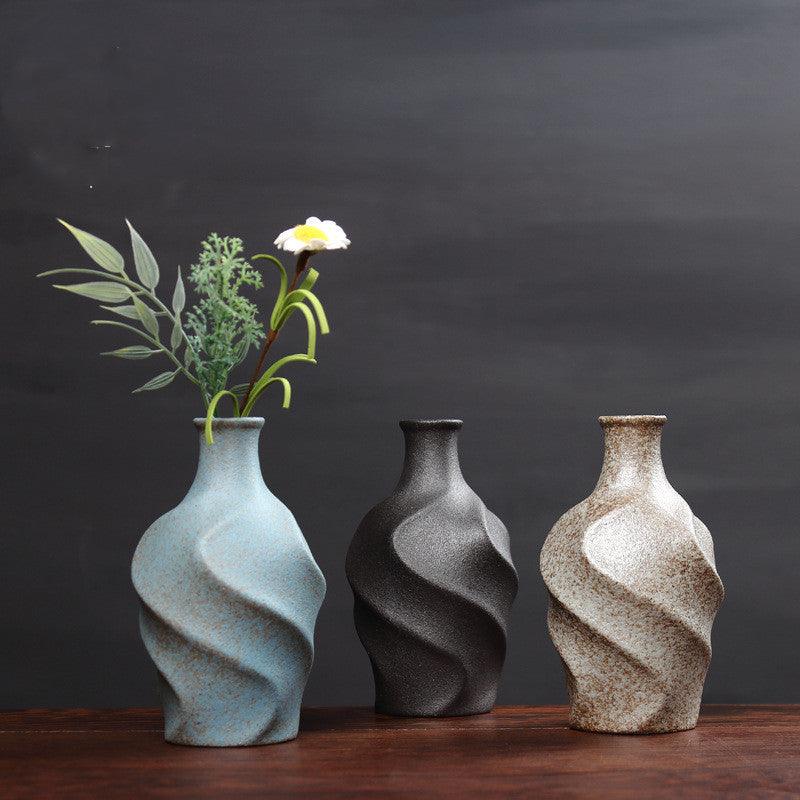 Ceramic vase simulating dry flower vase - Pacisia