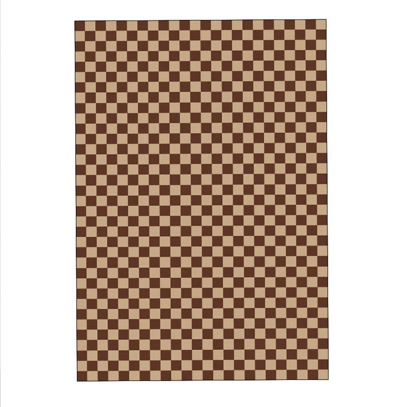 Checkerboard Carpet Green And White Checkered Moroccan Floor Mat - Pacisia