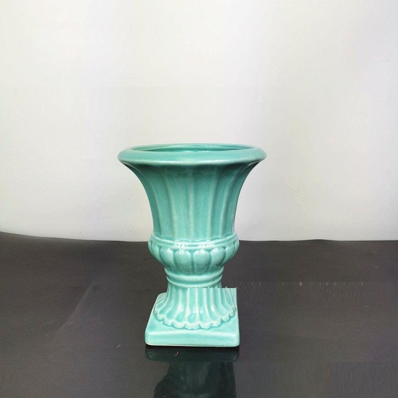 Chinese Simple Ceramic White Vase Ornaments - Pacisia