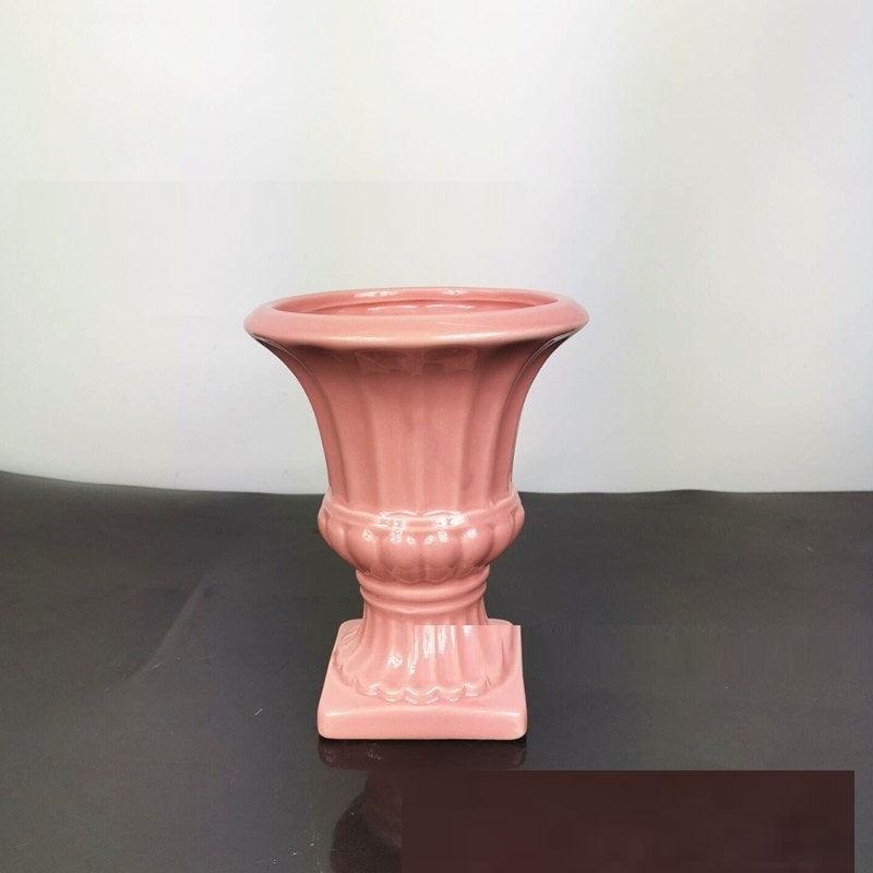 Chinese Simple Ceramic White Vase Ornaments - Pacisia