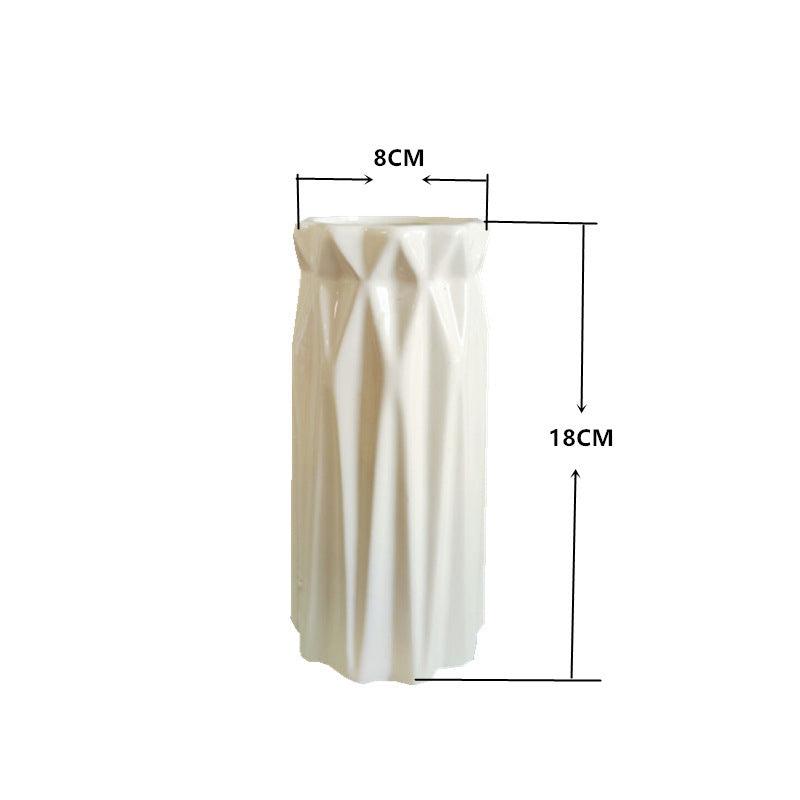 Chinese Simple Ceramic White Vase Ornaments - Pacisia