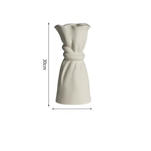 Cloth Bag Ceramic Dry Vase Creative Retro Craft - Pacisia