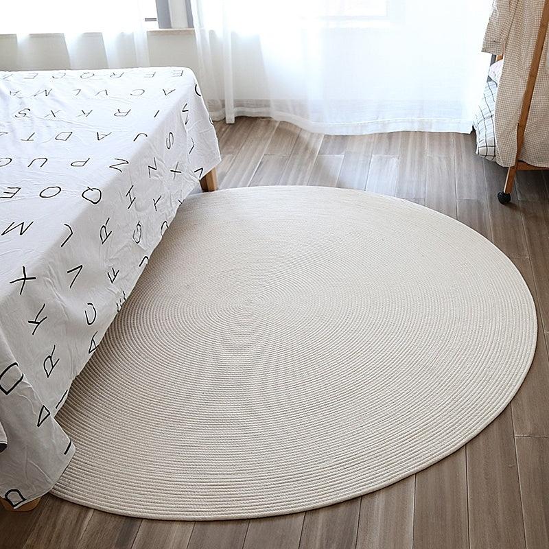 Cotton And Linen Handwoven Japanese Simple Carpet Living Room - Pacisia