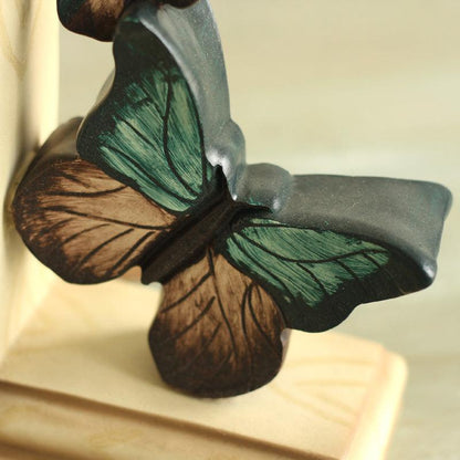 Country Butterfly Bookstand Bookend Resin Craft Set - Pacisia