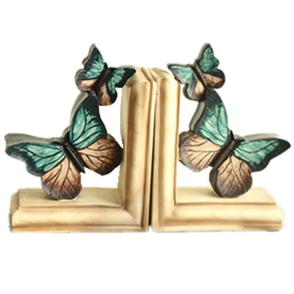 Country Butterfly Bookstand Bookend Resin Craft Set - Pacisia