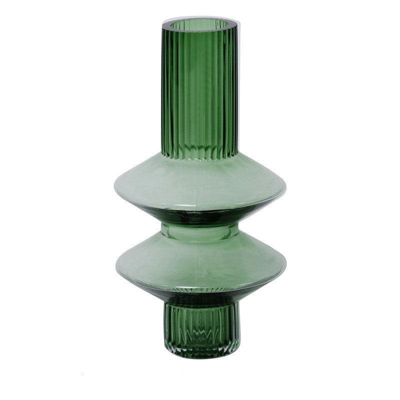 Craft New Chinese Style Home Amber Glass Vase - Pacisia