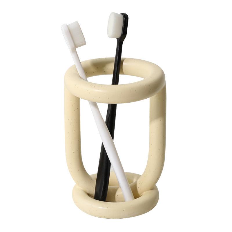 Creative Ceramic Toothbrush Shelf In The Bathroom - Pacisia