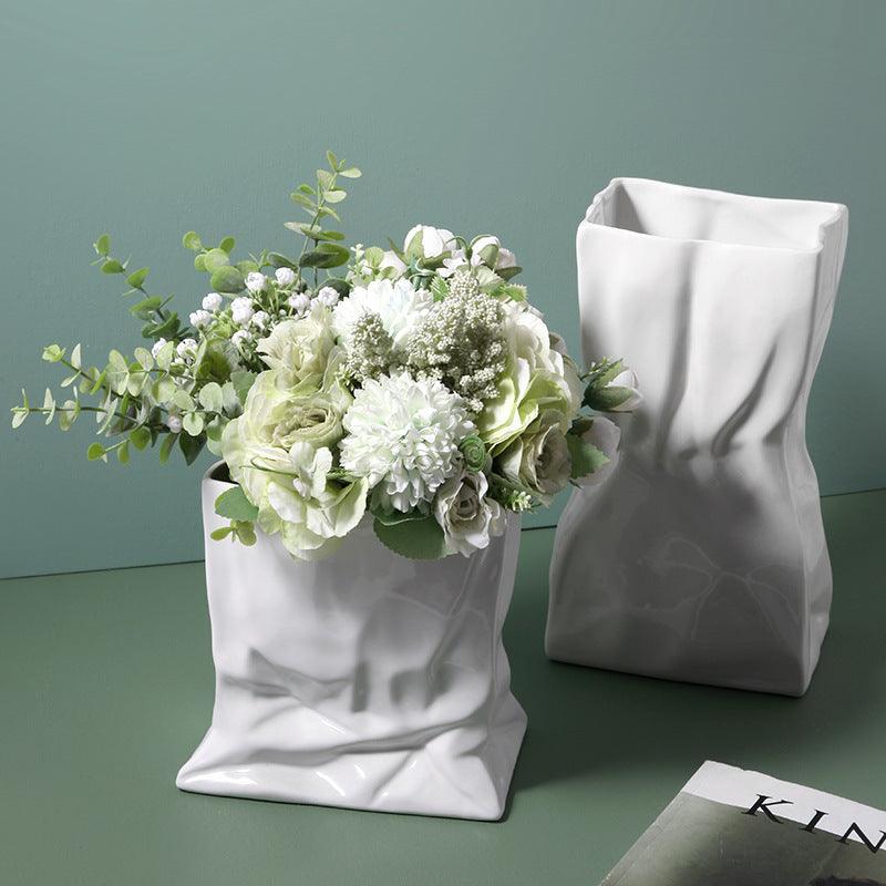 Creative Decoration Flower Arrangement Model Room Home Soft Decoration Vase - Pacisia