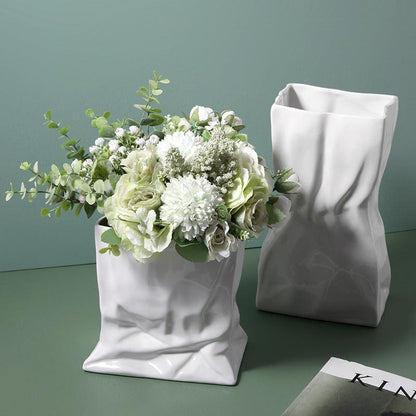Creative Decoration Flower Arrangement Model Room Home Soft Decoration Vase - Pacisia