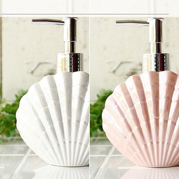 Creative Mermaid Shell Shower Gel Hand Sanitizer Squeezing Bottle - Pacisia