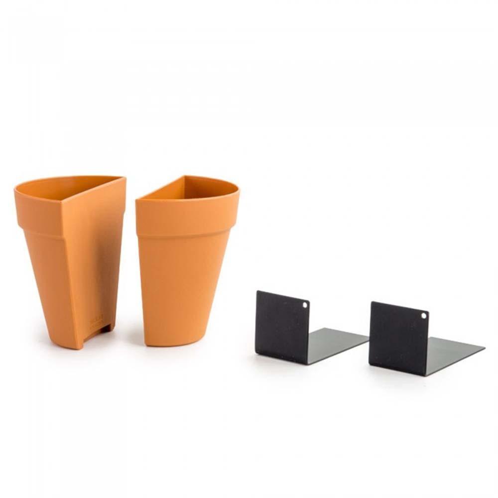 Creative Plastic Office Bookend Flower Pot - Pacisia