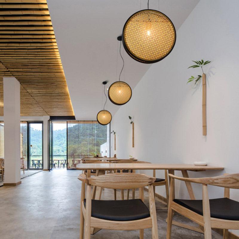 Creative Rattan Retro Lamps For Restaurant Chandelier - Pacisia