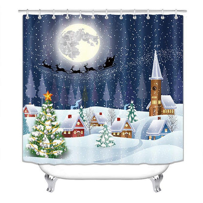 Creative Shower Curtain Waterproof Christmas Shower Curtain Cloth - Pacisia