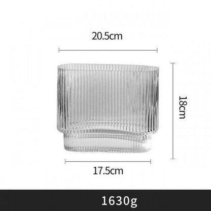 Creative Simple Transparent Glass Vase Water - Raising - Pacisia