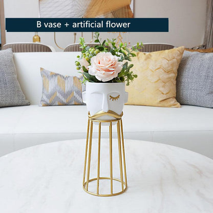 Creative vase living room flower arrangement - Pacisia