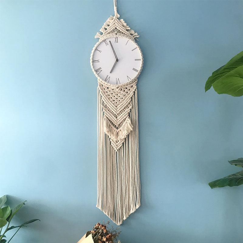 Creative Wall Clock Woven Tapestry Clock Clock - Pacisia