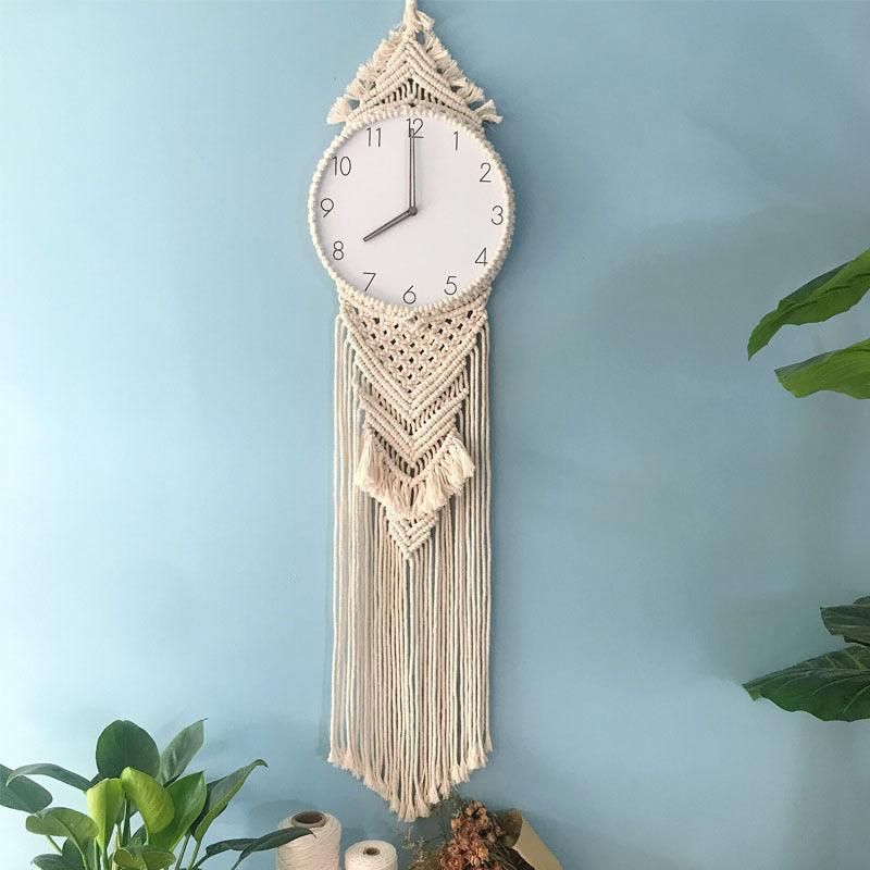Creative Wall Clock Woven Tapestry Clock Clock - Pacisia