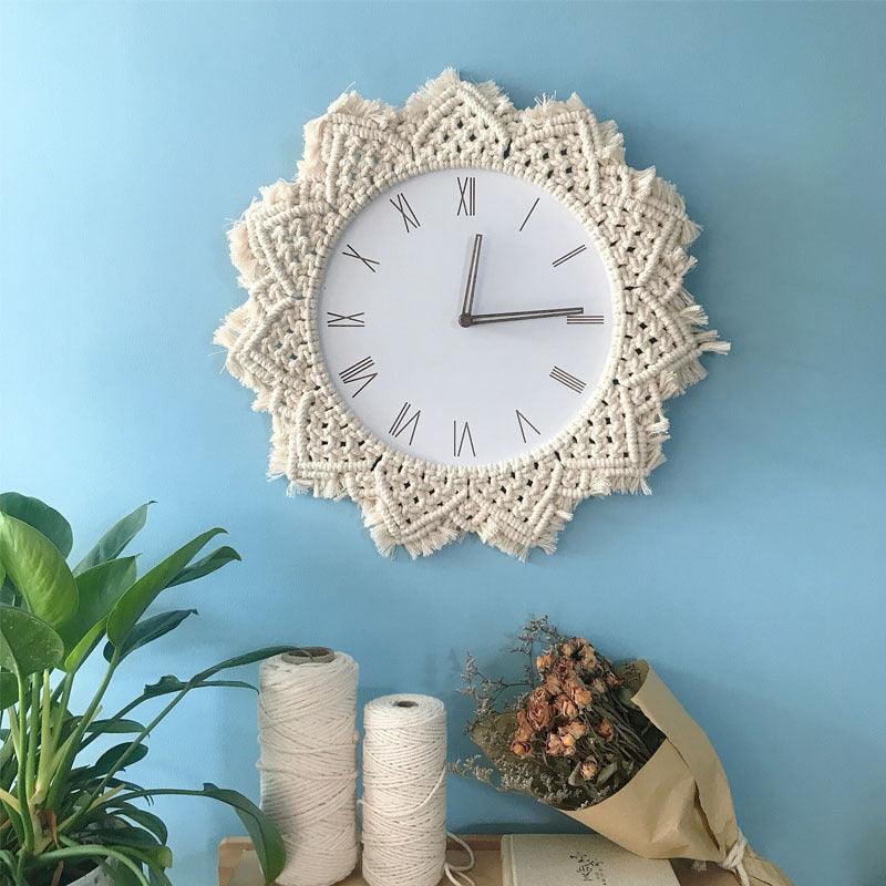 Creative Wall Clock Woven Tapestry Clock Clock - Pacisia