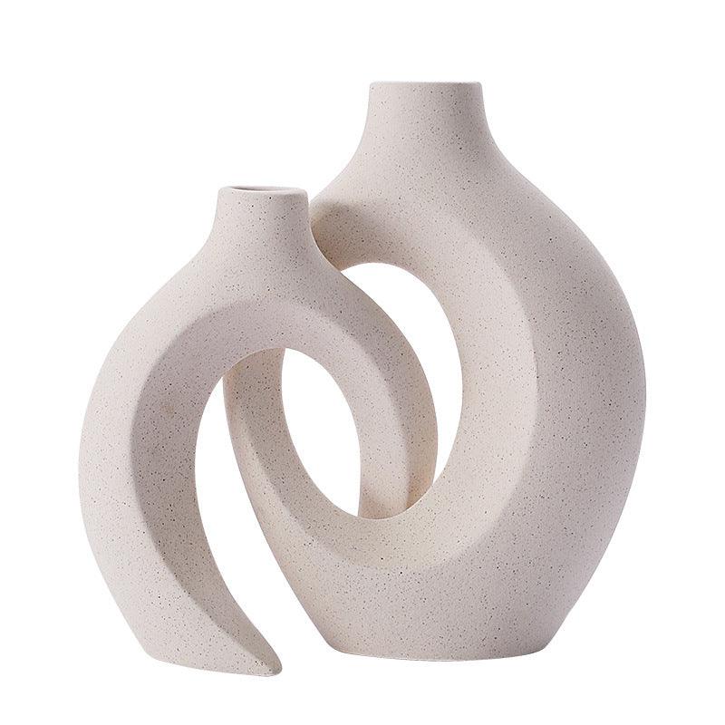 Creative White Pigment Burning Crafts Home Hydroponic Vase - Pacisia