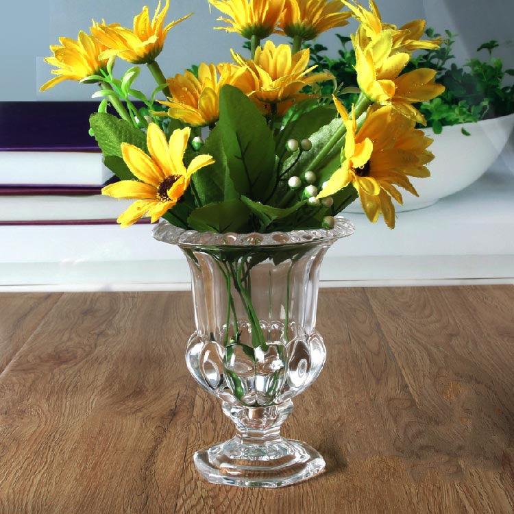 Crystal Glass Thickened Flanged Vase - Pacisia