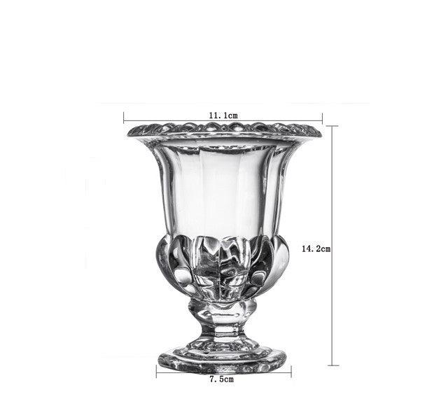 Crystal Glass Thickened Flanged Vase - Pacisia
