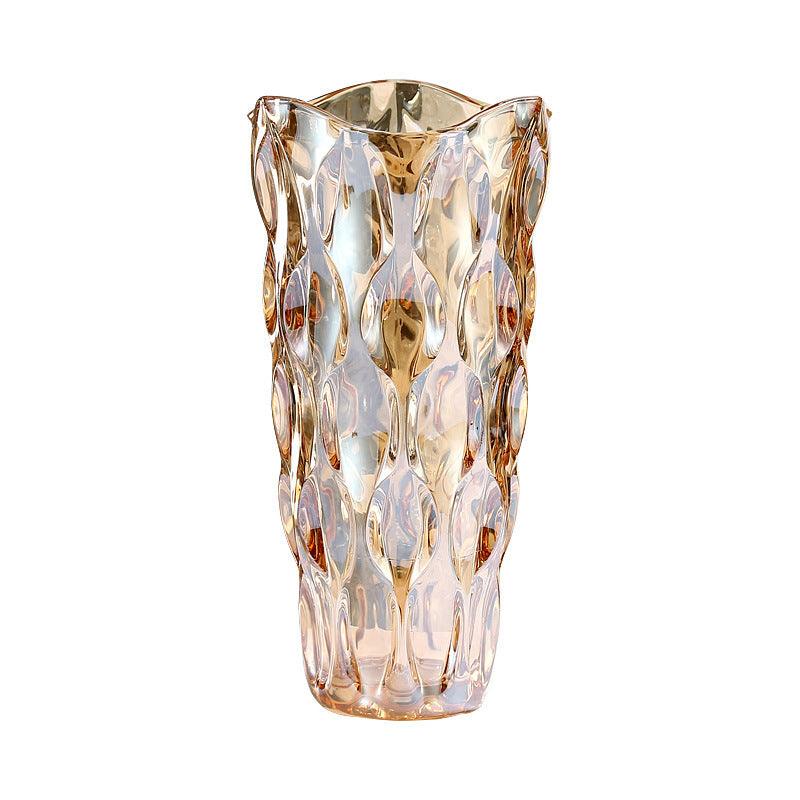 Crystal Glass Vase Flower Arrangement Decoration Ornaments - Pacisia