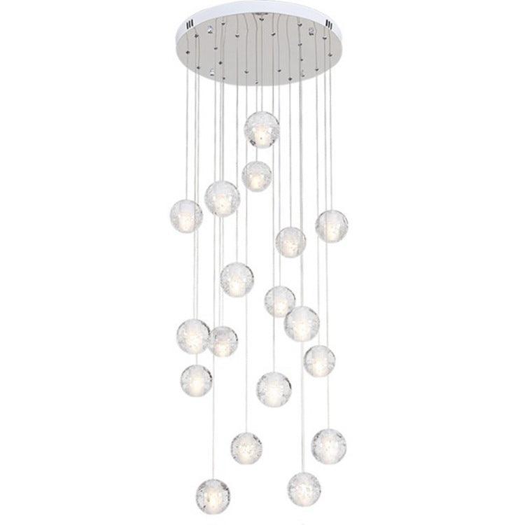 Crystal Staircase Chandelier Modern Minimalist Duplex Staircase - Pacisia