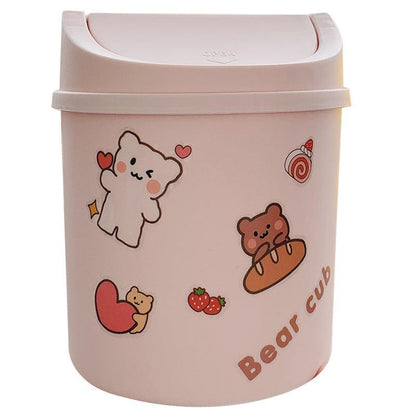 Cute Girly Heart Mini Rubbish Bin - Pacisia