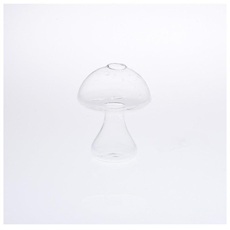 Cute Mushroom Shaped Glass Vase Hydroponic Plant Flower Pot - Pacisia