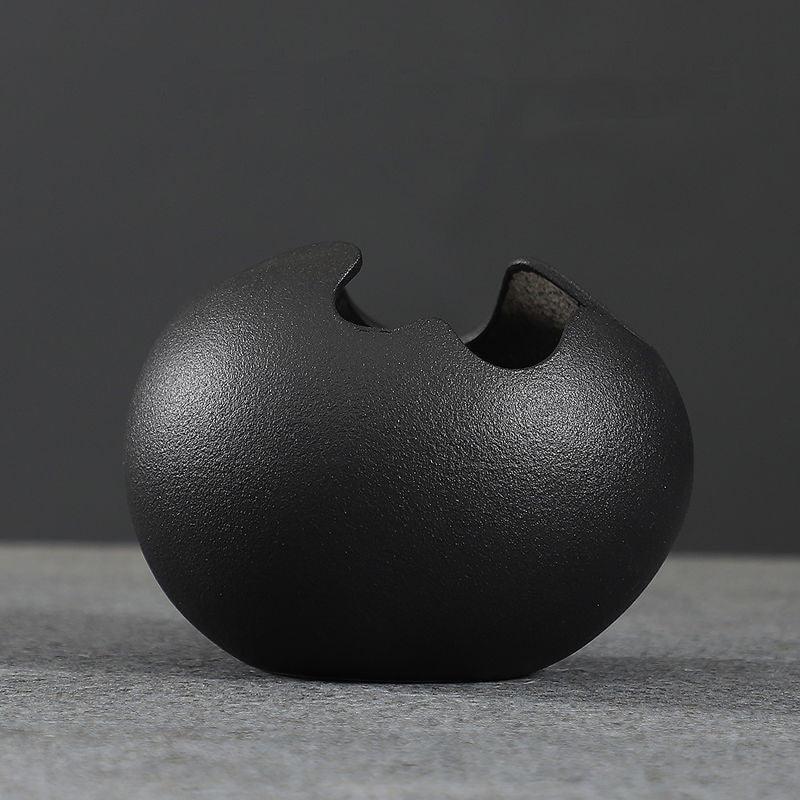 Eggshell Living Room Ceramic Hydroponic Vase Pot Desktop Flower Small And Simple Indoor Green Dill - Pacisia