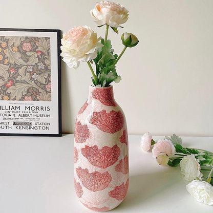 Decorative Ceramic Vase With Flower Arrangement For Living Room And Dining Table - Pacisia