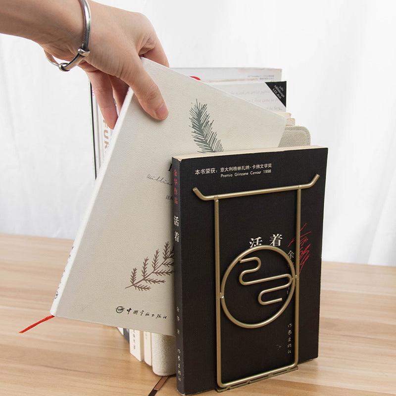 Desktop Metal Bookend Study Office Documents - Pacisia