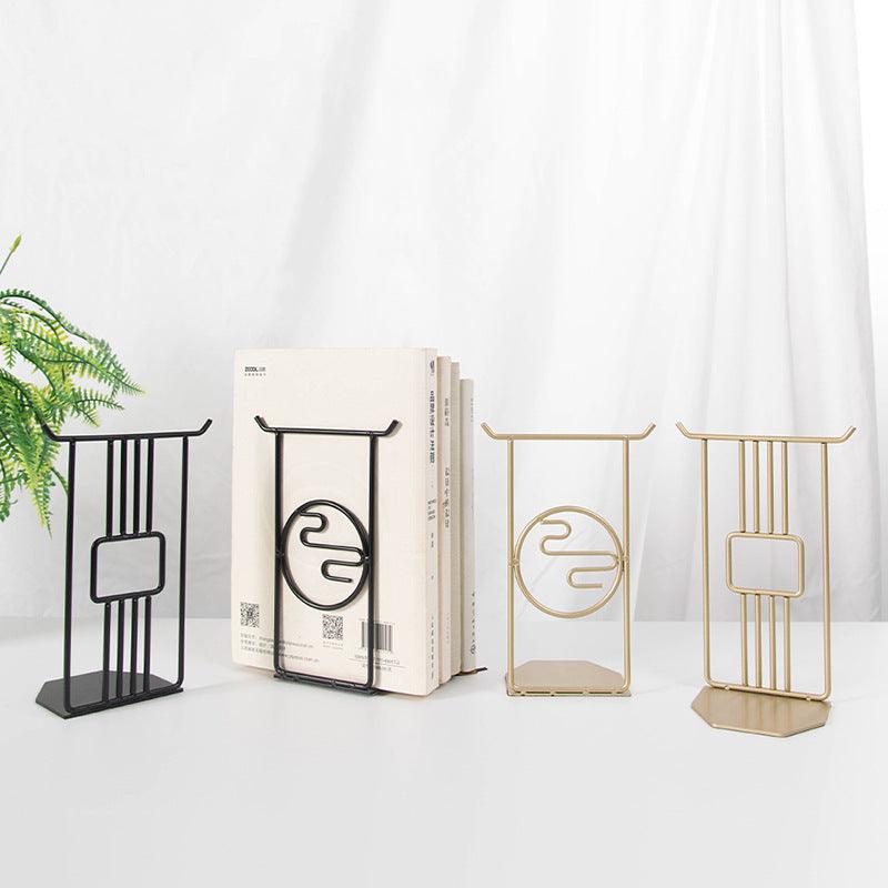 Desktop Metal Bookend Study Office Documents - Pacisia
