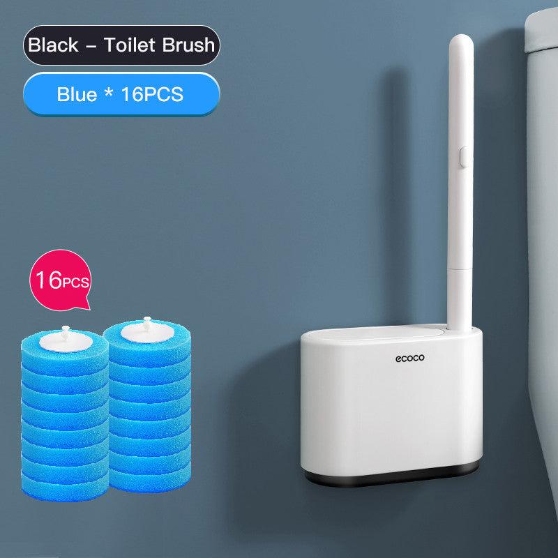 Disposable Toilet Brush Household No Dead Corner Toilet Cleaning Brush Wall-mounted - Pacisia