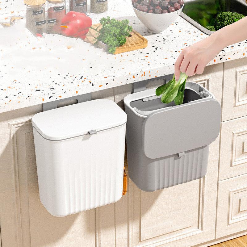 Domestic Hanging Kitchen Waste Bin With Lid - Pacisia