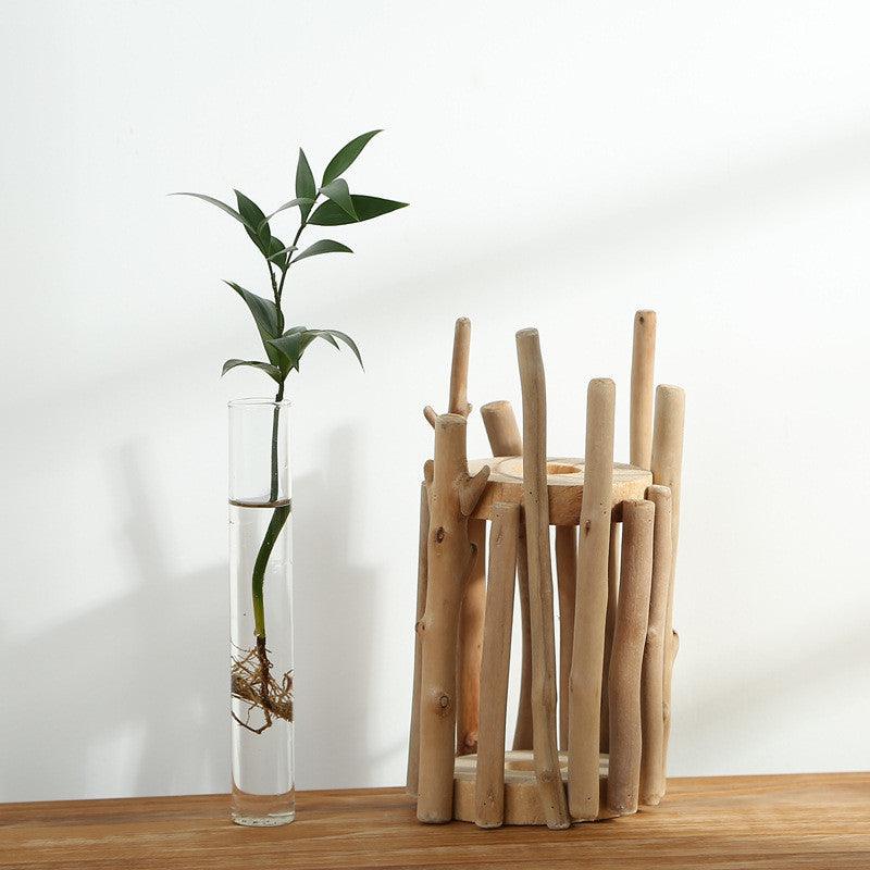 Driftwood Creative Art Crafts Glass Vase - Pacisia