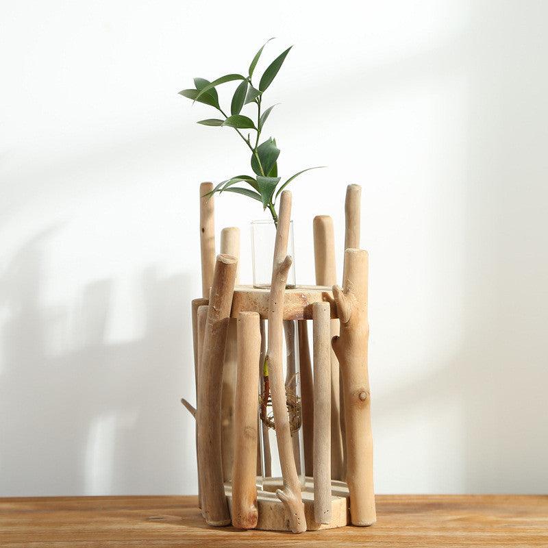 Driftwood Creative Art Crafts Glass Vase - Pacisia