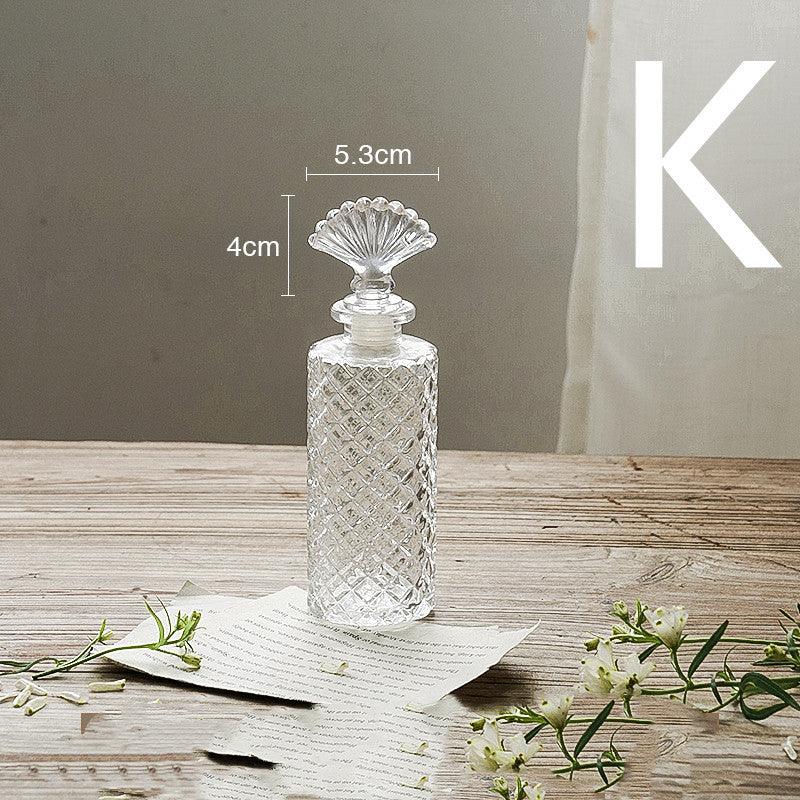 Embossed Transparent Glass Vase Flower Arrangement Decoration - Pacisia