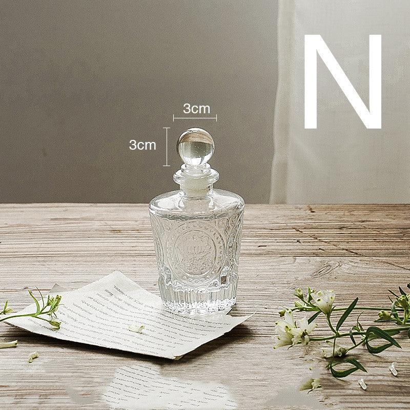Embossed Transparent Glass Vase Flower Arrangement Decoration - Pacisia