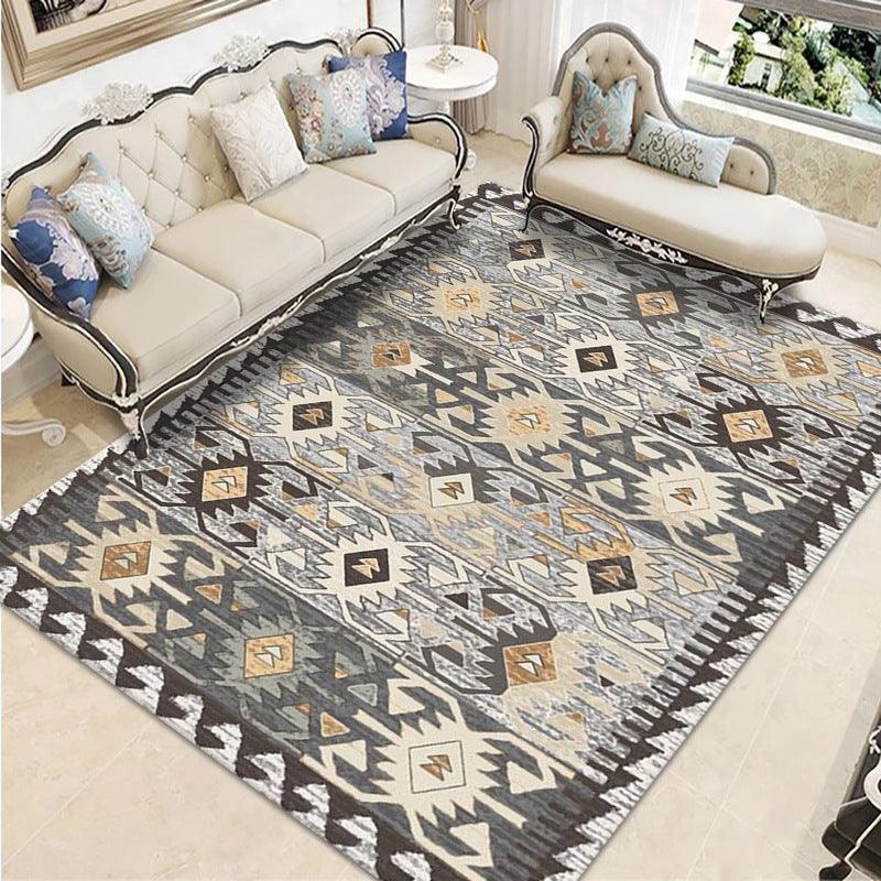 Ethnic Style Carpet Retro Living Room Sofa Floor Mat - Pacisia